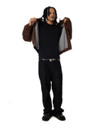 Cotton Houndstooth Drizzler Jacket
