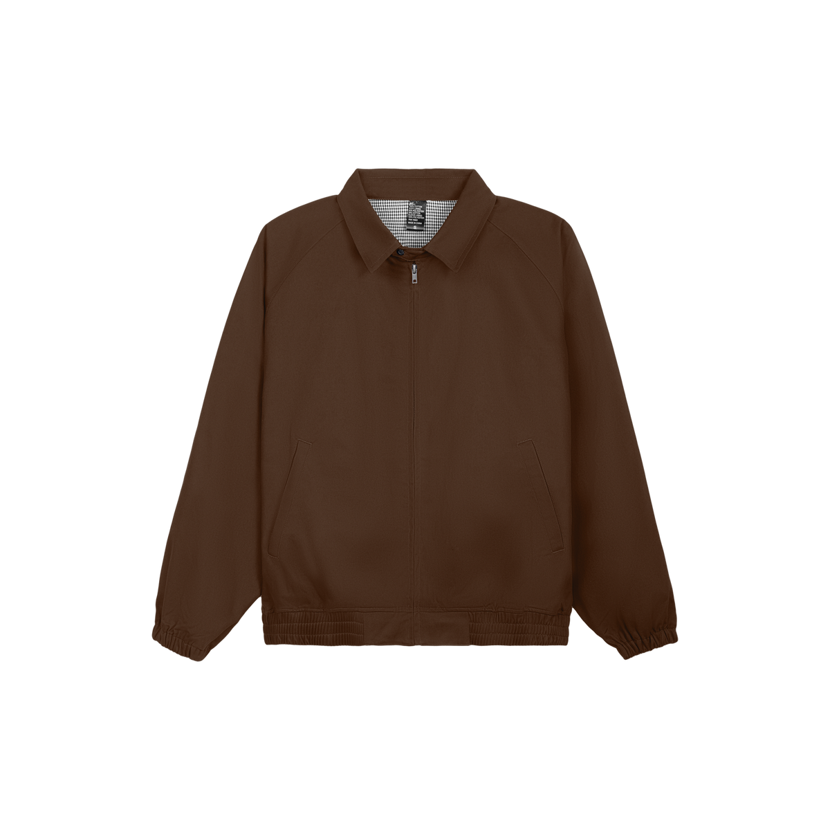 Cotton Houndstooth Drizzler Jacket