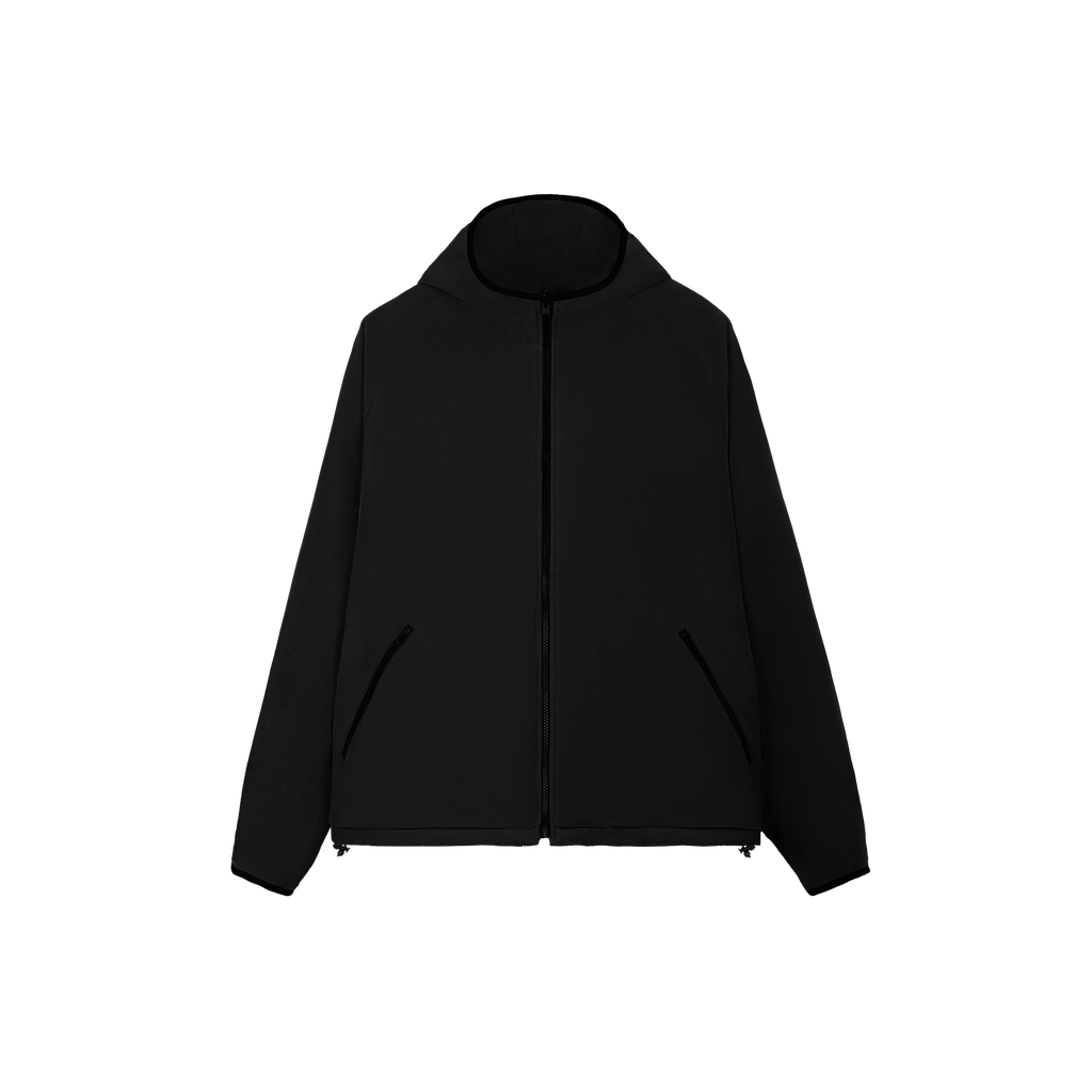 Reversible Micro Fleece Hooded Jacket