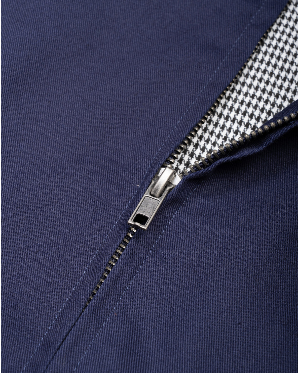 Cotton Houndstooth Drizzler Jacket