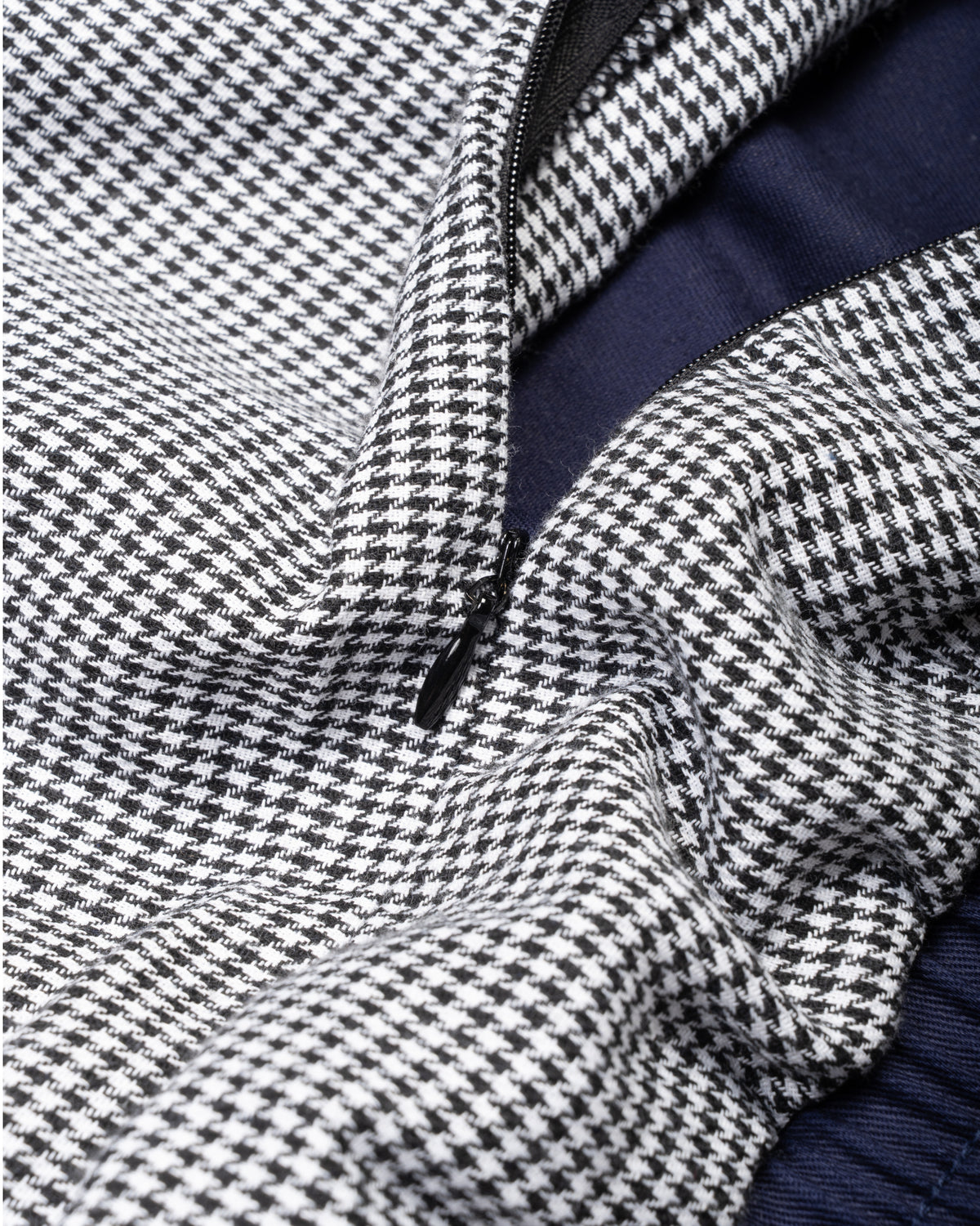 Cotton Houndstooth Drizzler Jacket