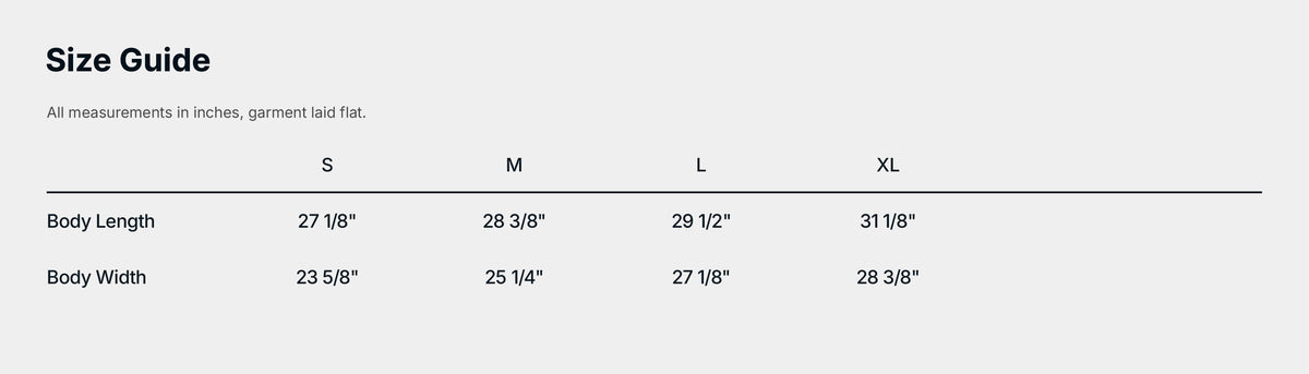 Size Guide