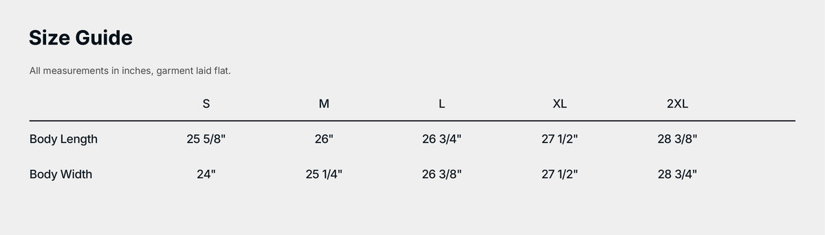 Size Guide